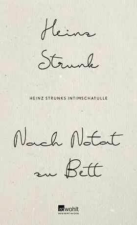 Strunk |  Nach Notat zu Bett | Buch |  Sack Fachmedien