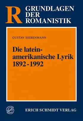 Siebenmann |  Die lateinamerikanische Lyrik 1892-1992 | Buch |  Sack Fachmedien