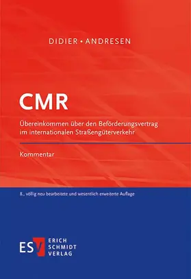 Didier / Andresen | CMR | Buch | 978-3-503-04086-5 | sack.de