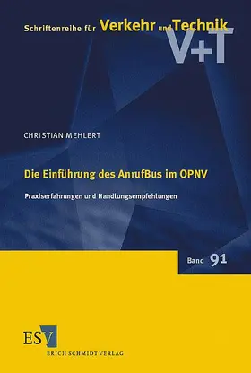 Mehlert |  Die Einführung des AnrufBus im ÖPNV | Buch |  Sack Fachmedien