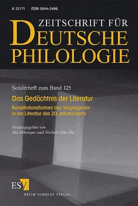 Allkemper / Eke |  Das Gedächtnis der Literatur | Buch |  Sack Fachmedien