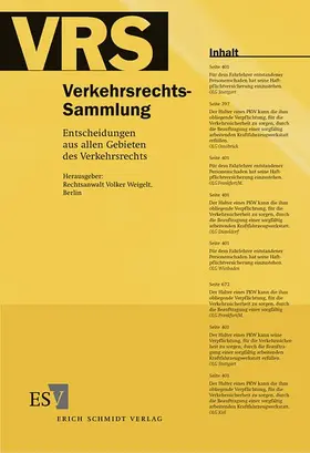  Verkehrsrechts-Sammlung (VRS) Band 110 | Buch |  Sack Fachmedien