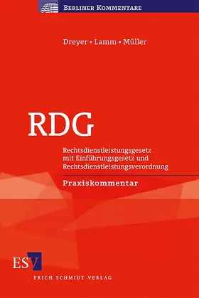 Dreyer / Lamm / Müller |  RDG | Buch |  Sack Fachmedien
