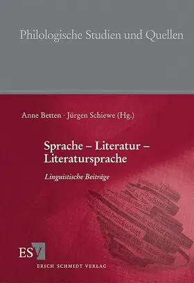 Betten / Schiewe |  Sprache - Literatur - Literatursprache | Buch |  Sack Fachmedien