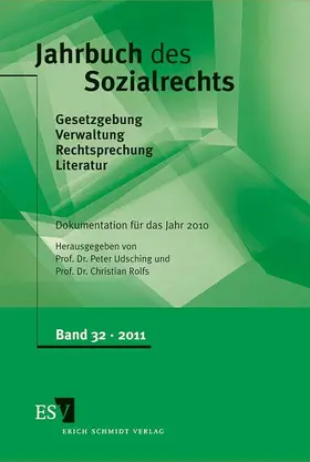 Udsching / Rolfs |  Jahrbuch des Sozialrechts -  - Dokumentation für das Jahr 2010 | Buch |  Sack Fachmedien