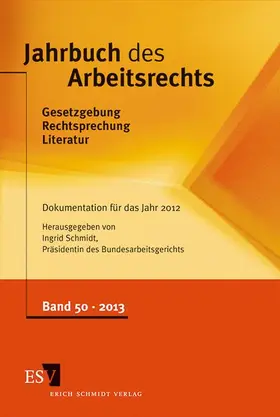 Schmidt |  Jahrbuch des Arbeitsrechts | Buch |  Sack Fachmedien