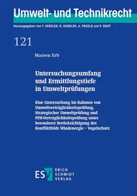 Erb | Untersuchungsumfang und Ermittlungstiefe in Umweltprüfungen | Buch | 978-3-503-15447-0 | sack.de