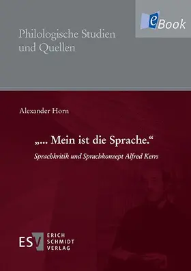 Horn | „... Mein ist die Sprache.“ | E-Book | www2.sack.de