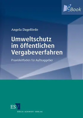 Dageförde |  Umweltschutz im öffentlichen Vergabeverfahren | eBook | Sack Fachmedien