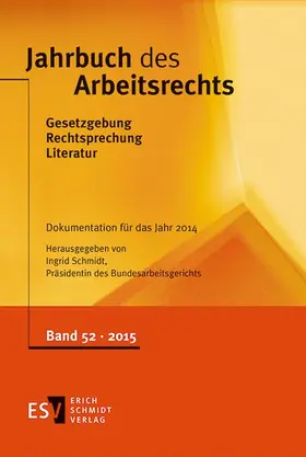 Schmidt |  Jahrbuch des Arbeitsrechts | Buch |  Sack Fachmedien
