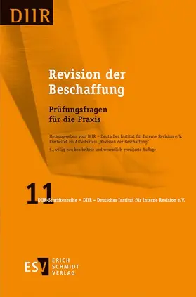 DIIR - Arbeitskreis "Beschaffung" / DIIR - Deutsches Institut für Interne Revision e. V. |  Revision der Beschaffung | eBook | Sack Fachmedien