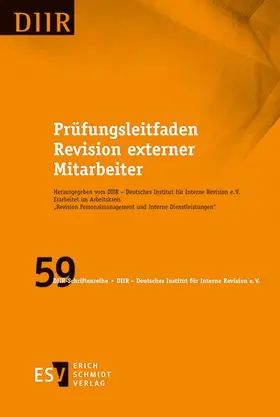 DIIR - Arbeitskreis "Revision Personalmanagement und Interne Dienstleistungen" / DIIR - Deutsches Institut für Interne Revision e. V. |  Prüfungsleitfaden Revision externer Mitarbeiter | eBook | Sack Fachmedien