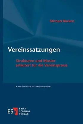 Röcken |  Vereinssatzungen | eBook | Sack Fachmedien