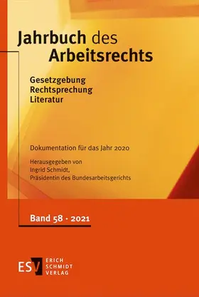 Schmidt |  Jahrbuch des Arbeitsrechts | Buch |  Sack Fachmedien