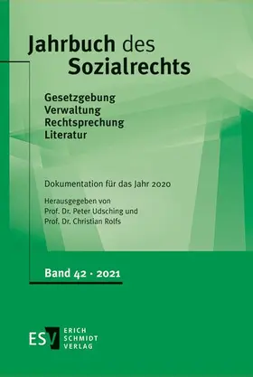 Udsching / Rolfs |  Jahrbuch des Sozialrechts -  - Dokumentation für das Jahr 2020 | Buch |  Sack Fachmedien