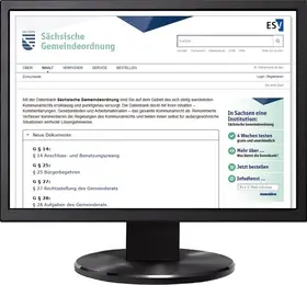 Quecke / Schmid / Menke |  Sächsische Gemeindeordnung | Datenbank |  Sack Fachmedien