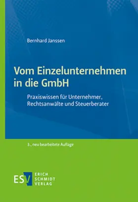 Janssen | Vom Einzelunternehmen in die GmbH | Buch | 978-3-503-23930-6 | www2.sack.de