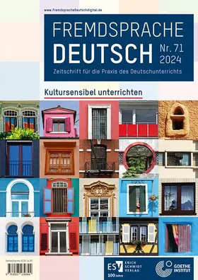 Goethe-Institut / Fandrych / Klimaszyk |  Fremdsprache Deutsch  -  - Heft 71 (2024): Kultursensibel unterrichten | Buch |  Sack Fachmedien