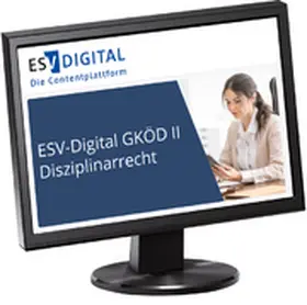 ESV-Digital GKÖD II Disziplinarrecht - Jahresabonnement | Erich Schmidt Verlag | Datenbank | sack.de