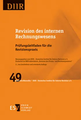 Herausgegeben vom DIIR – Deutsches Institut für Interne Revision e. V.
Erarbeitet im DIIR-Arbeitskreis „Revision des Finanz- und Rechnungswesens“ |  Revision des internen Rechnungswesens | Buch |  Sack Fachmedien