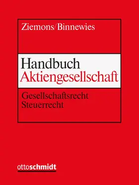Ziemons / Binnewies |  Handbuch der Aktiengesellschaft | Loseblattwerk |  Sack Fachmedien