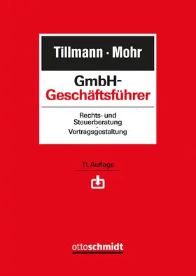 Tillmann / Mohr |  GmbH-Geschäftsführer | Buch |  Sack Fachmedien