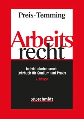 Preis / Temming |  Arbeitsrecht - Individualarbeitsrecht | Buch |  Sack Fachmedien