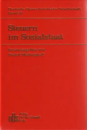 Mellinghoff |  Steuern im Sozialstaat | Buch |  Sack Fachmedien