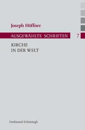 Höffner / Nothelle-Wildfeuer / Althammer |  Kirche in der Welt | Buch |  Sack Fachmedien