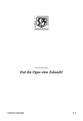 Hampe |  Hat die Oper eine Zukunft? | Buch |  Sack Fachmedien