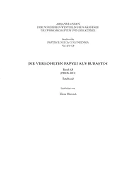 Maresch |  Die verkohlten Papyri aus Bubastos (P.Bub. III 6) | Buch |  Sack Fachmedien