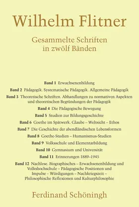 Flitner / Erlinghagen / Herrmann |  Gesammelte Schriften | Buch |  Sack Fachmedien