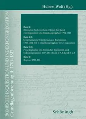 Wolf |  Römische Inquisition und Indexkongregation | Buch |  Sack Fachmedien