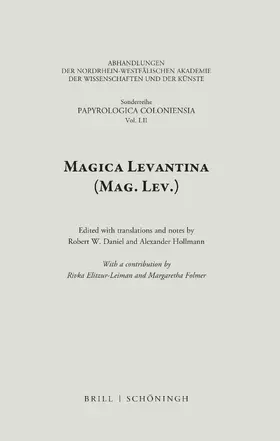 Daniel / Hollmann |  Magica Levantina (Mag. Lev.) | Buch |  Sack Fachmedien
