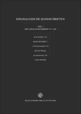 Bechert |  Singhalesische Handschriften | Buch |  Sack Fachmedien