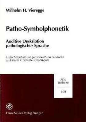 Vieregge |  Patho-Symbolphonetik | Buch |  Sack Fachmedien