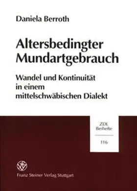 Berroth |  Altersbedingter Mundartgebrauch | Buch |  Sack Fachmedien