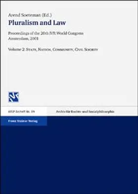 Soeteman |  Pluralism and Law – Vol. 2: State, Nation, Community, Civil Society | Buch |  Sack Fachmedien