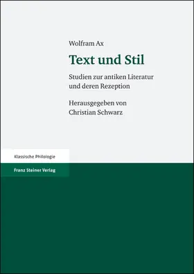 Ax / Schwarz |  Text und Stil | Buch |  Sack Fachmedien