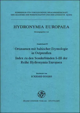  Ortsnamen mit baltischer Etymologie in Ostpreußen | Buch |  Sack Fachmedien
