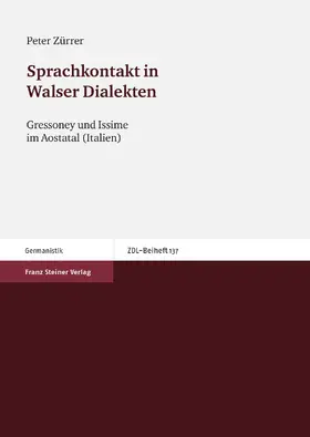 Zürrer |  Sprachkontakt in Walser Dialekten | Buch |  Sack Fachmedien