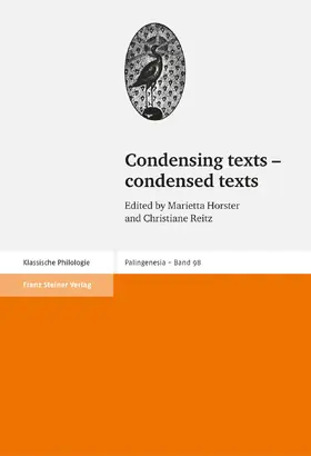 Horster / Reitz |  Condensing texts – condensed texts | Buch |  Sack Fachmedien