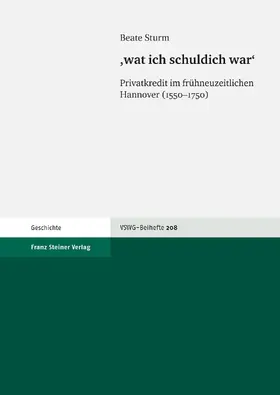 Sturm |  "wat ich schuldich war" | Buch |  Sack Fachmedien