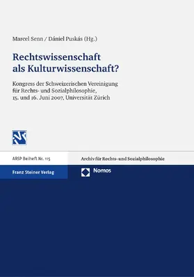 Senn / Puskás |  Rechtswissenschaft als Kulturwissenschaft | eBook | Sack Fachmedien