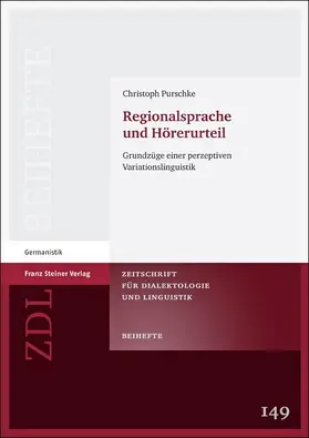 Purschke |  Regionalsprache und Hörerurteil | eBook | Sack Fachmedien
