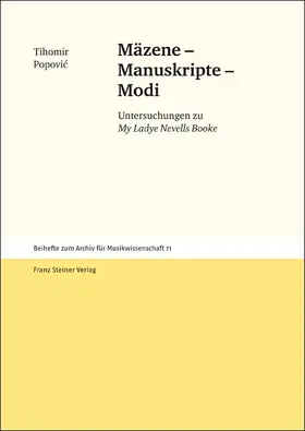 Popovic | Mäzene – Manuskripte – Modi | Buch | 978-3-515-10214-8 | sack.de