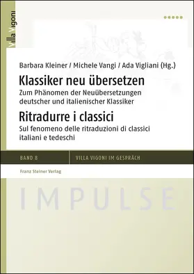 Kleiner / Vangi / Boggero |  Klassiker neu übersetzen / Ritradurre i classici | Buch |  Sack Fachmedien