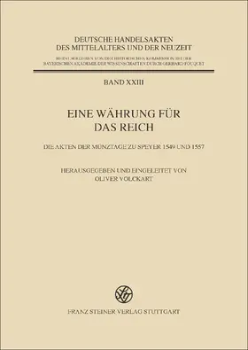 Volckart |  Eine Währung für das Reich | Buch |  Sack Fachmedien