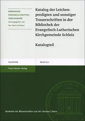  Katalog der Leichenpredigten und sonstiger Trauerschriften in der Bibliothek der Evangelisch-Lutherischen Kirchgemeinde Schleiz | Buch |  Sack Fachmedien