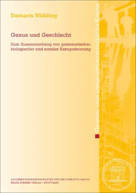 Nübling |  Genus und Geschlecht | Buch |  Sack Fachmedien